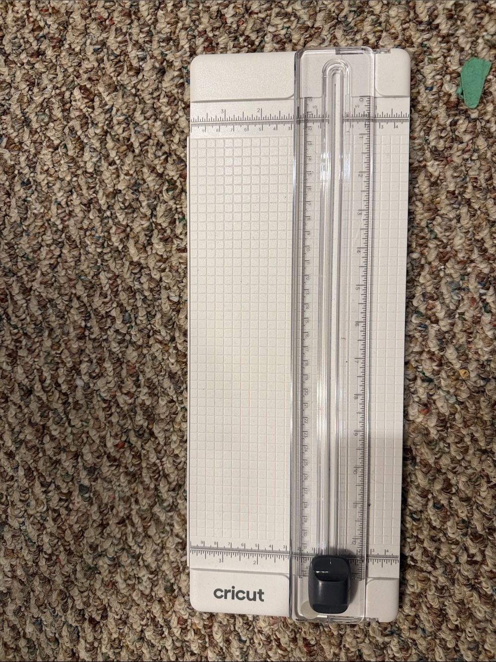 Cricut White Portable Paper Trimmer with Clear Ruler Guide